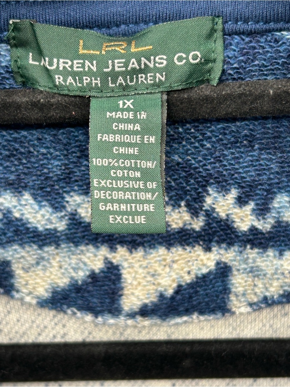 Ralph Lauren Navy and Cream Nordic Toggle Cardigan - Picture 2 of 9